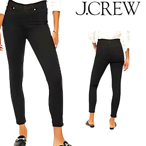 🆕J.CREW Mid-Rise Signature Stretch Black Skinny Jeans  Size 25 NWT - Picture 1 of 10